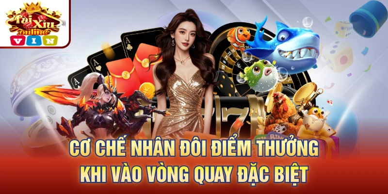 Cơ chế nhân đôi điểm thưởng khi vào vòng quay đặc biệt