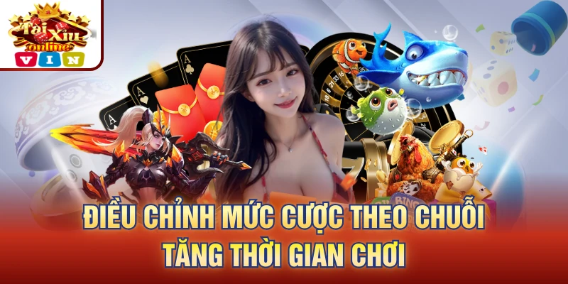 Điều chỉnh mức cược theo chuỗi tăng thời gian chơi